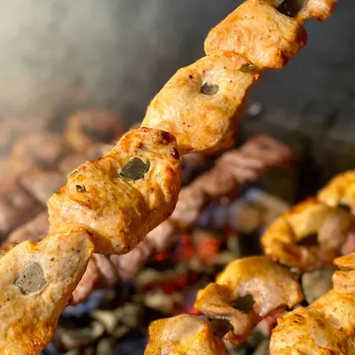 Шашлык из куриной грудки
