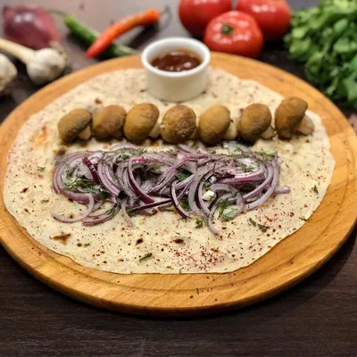Шашлык из шампиньонов